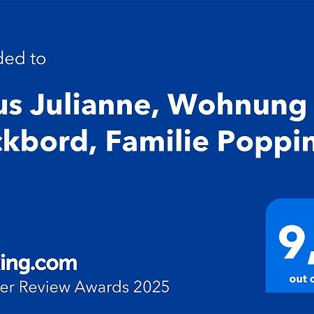Haus Julianne, Wohnung Backbord, Familie Poppinga Norderney Ngoại thất bức ảnh
